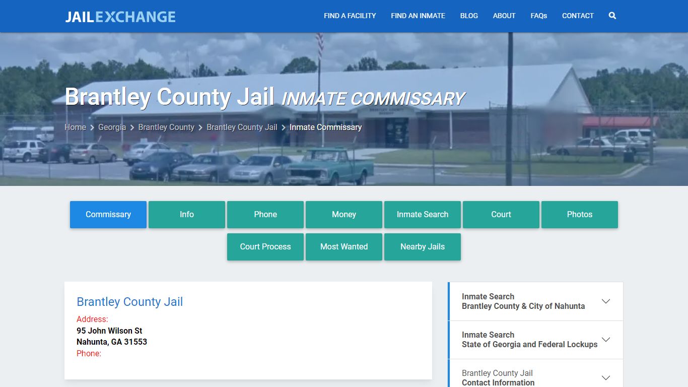 Inmate Commissary, Care Packs - Brantley County Jail, GA